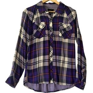 RAILS‎ Shirt Women’s S Small Purple Plaid Button Up Long Sleeve Casual